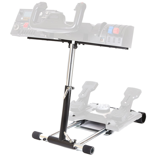 Wheel Stand Pro DELUXE V2, állvány vezérlőkar és pedálok számára Saitek Pro Rudder, Pro Flight Yoke System