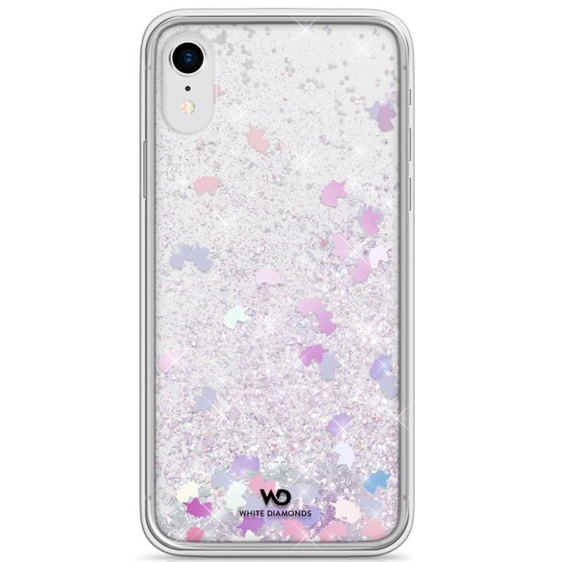 White Diamonds Sparkle Case Clear iPhone Xr, Unicorns