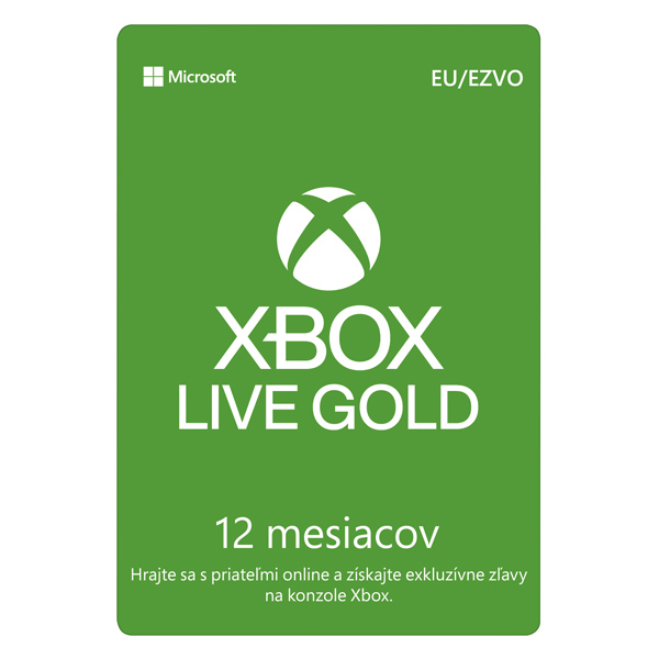 Xbox Live GOLD 12 havi előfizetés CD-Key Xbox Live GOLD 12 havi előfizetés CD-Key