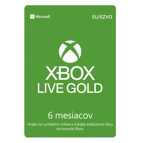 Xbox Live GOLD 6 hónapos előfizetés CD-Key Xbox Live GOLD 6 hónapos előfizetés CD-Key