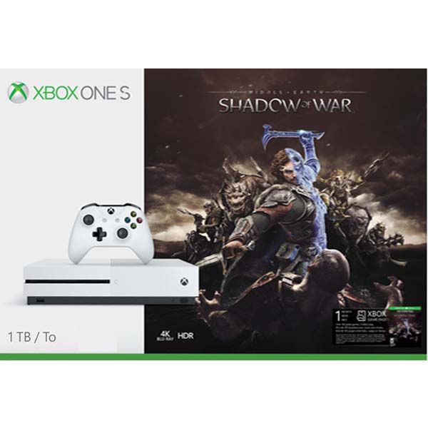 Xbox One S 1TB + Middle-Earth: Shadow of War