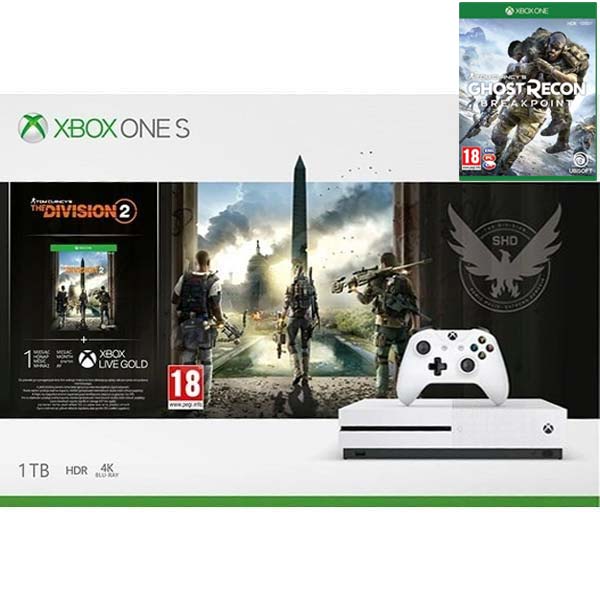 Xbox One S 1TB + Tom Clancy’s The Division 2 + Tom Clancy’s Ghost Recon: Breakpoint