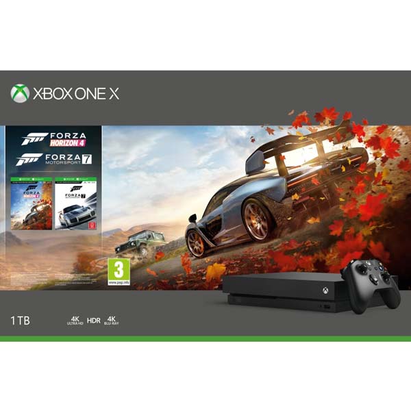 Xbox One X 1TB + Forza Horizon 4 CZ + Forza Motorsport 7