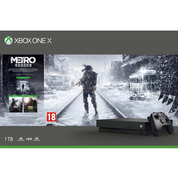 Xbox One X 1TB + Metro Exodus + Metro 2033 Redux + Metro: Last Light Redux