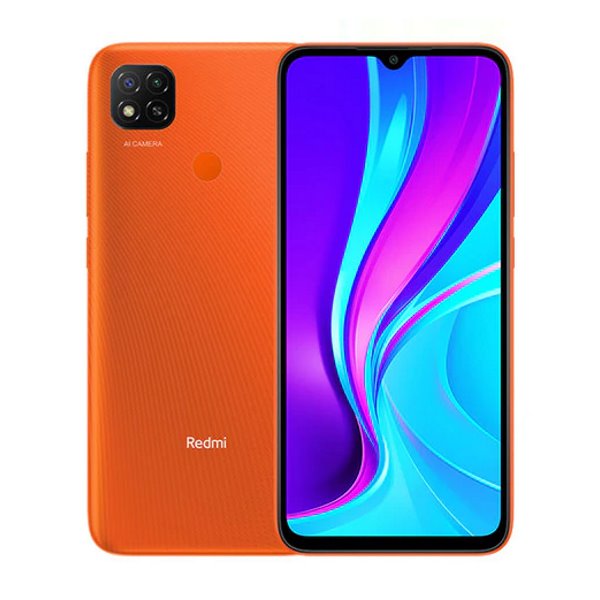 Xiaomi Redmi 9C NFC, 3/64GB, orange, C osztály – használt, 12 hónap garancia