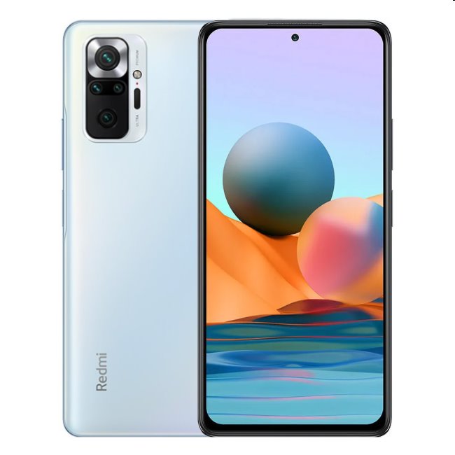 Xiaomi Redmi Note 10 Pro, 6/128GB | glacier blue, B osztály - használt, 12 hónap garancia