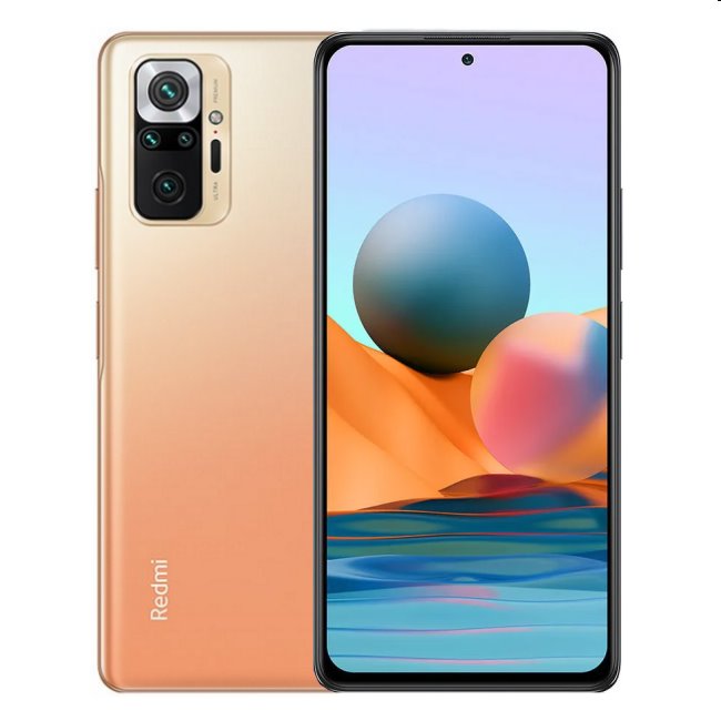 Xiaomi Redmi Note 10 Pro, 6/128GB, bronze, B osztály - használt, 12 hónap garancia
