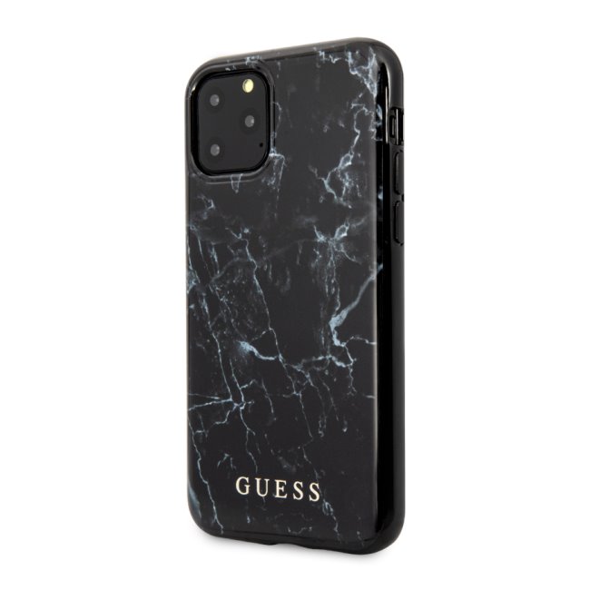Tok Guess Marble for iPhone 11 Pro Max, fekete