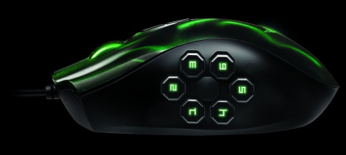 Gamer egér Razer Naga Hex Expert MOBA/Action-RPG, zelená