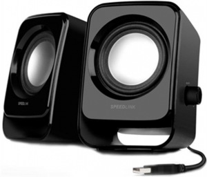Speed-Link Snappy Stereo Speakers, black Speed-Link Snappy Stereo Speakers, black
