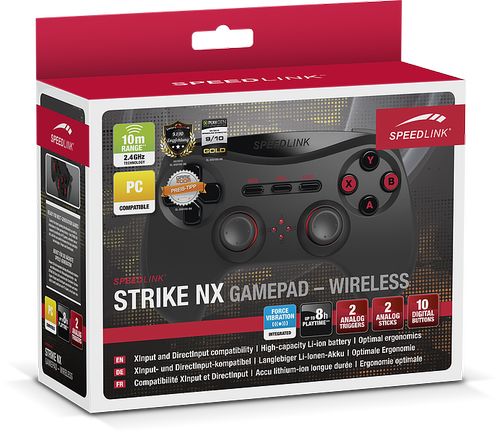 Vezeték nélküli kontroller Speedlink Strike NX Gamepad Wireless PC Vezeték nélküli kontroller Speedlink Strike NX Gamepad Wireless PC