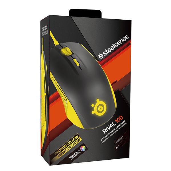 SteelSeries Rival 100, proton yellow