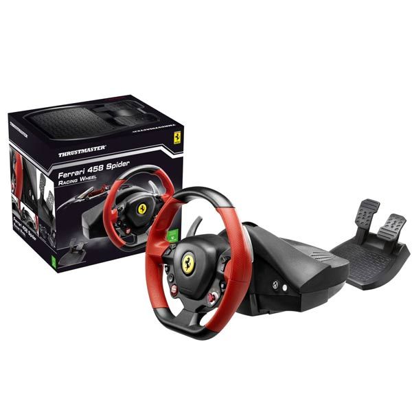 Versenykormány Thrustmaster Ferrari 458 Spider Xbox One számára Versenykormány Thrustmaster Ferrari 458 Spider Xbox One számára