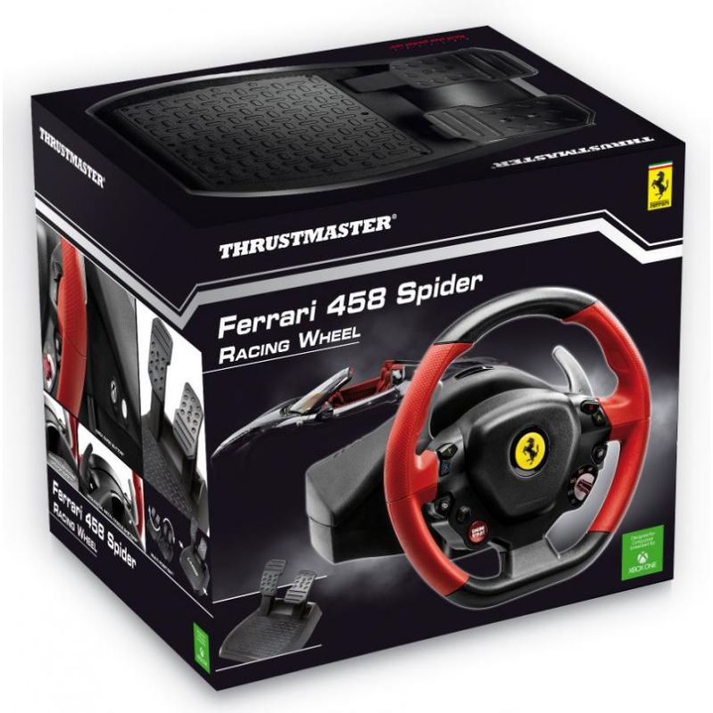 Versenykormány Thrustmaster Ferrari 458 Spider Xbox One számára Versenykormány Thrustmaster Ferrari 458 Spider Xbox One számára