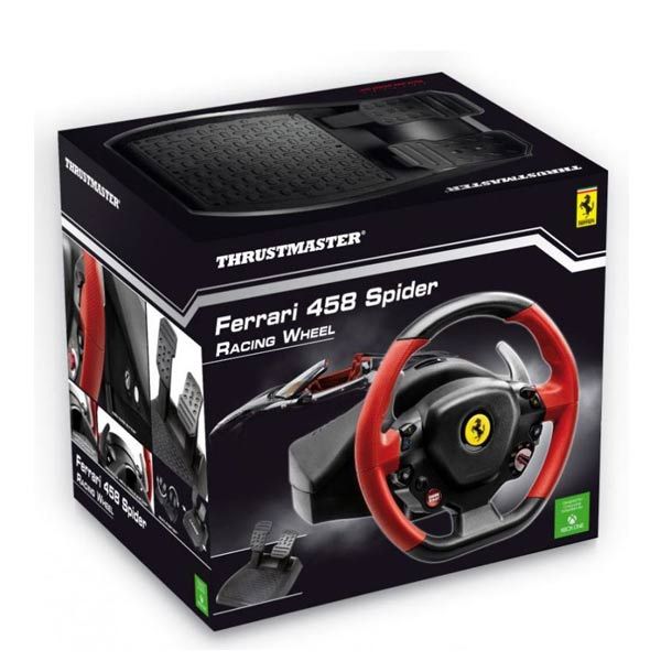 Versenykormány Thrustmaster Ferrari 458 Spider Xbox One számára Versenykormány Thrustmaster Ferrari 458 Spider Xbox One számára