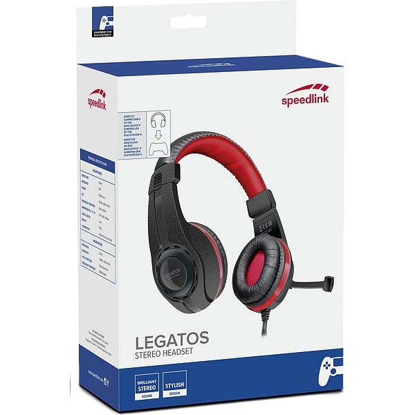 Gamer fejhallgató Speedlink Legatos Sztereó Fejhallgató PS4 számára Gamer fejhallgató Speedlink Legatos Sztereó Fejhallgató PS4 számára