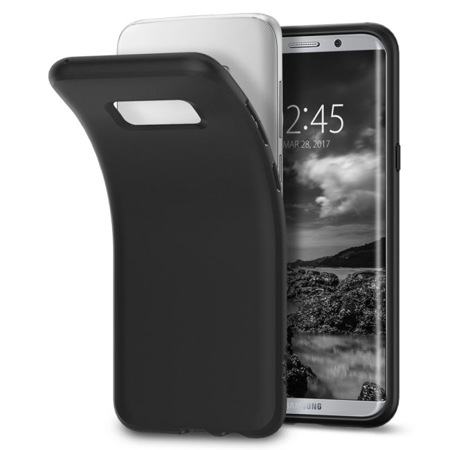 Spigen Liquid Crystal tok for Samsung Galaxy S8 Plus - G955F, Matte Black