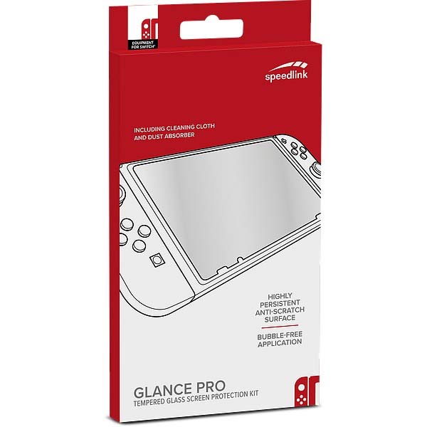 Védőüveg Speedlink Glance Pro Tempered Glass Protection Kit for Nintendo Switch