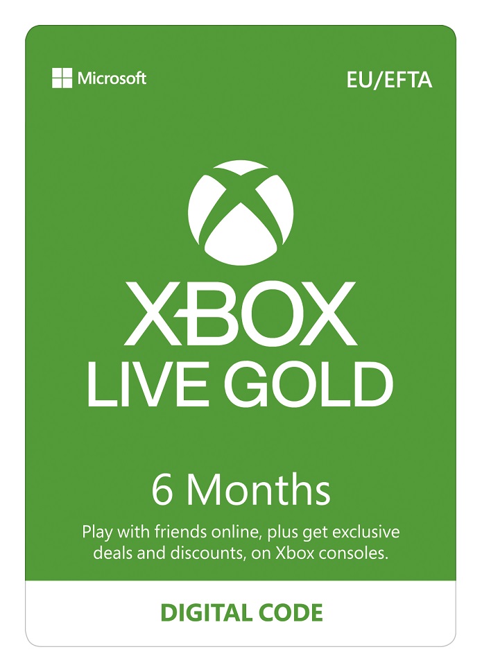 Xbox Live GOLD 6 hónapos előfizetés CD-Key Xbox Live GOLD 6 hónapos előfizetés CD-Key
