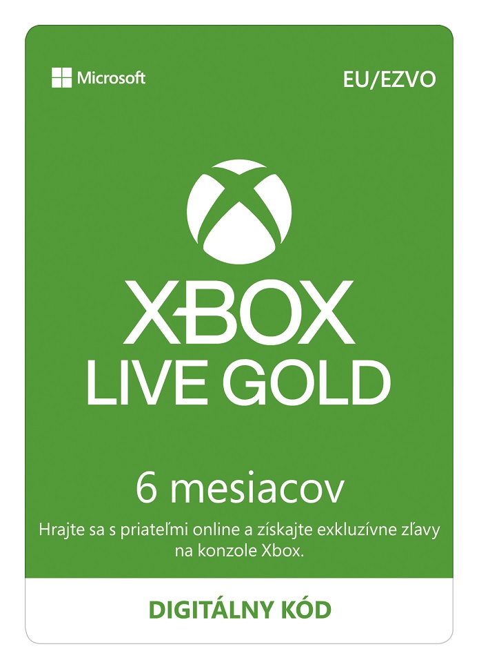 Xbox Live GOLD 6 hónapos előfizetés CD-Key Xbox Live GOLD 6 hónapos előfizetés CD-Key