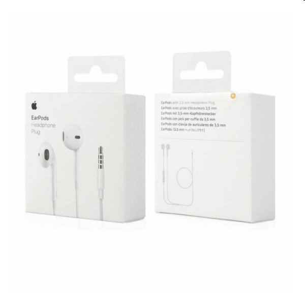 Apple fülhallgató EarPods 3.5mm jack csatlakozóval Apple fülhallgató EarPods 3.5mm jack csatlakozóval