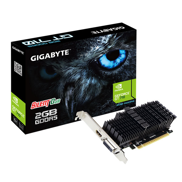 Gigabyte GeForce GT 710 GDDR5 passive low profile 2G Gigabyte GeForce GT 710 GDDR5 passive low profile 2G