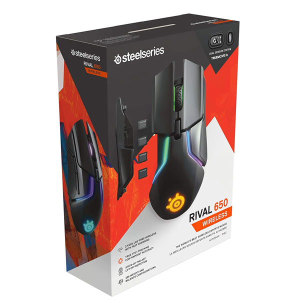 Gamer egér SteelSeries Rival 650 Wireless