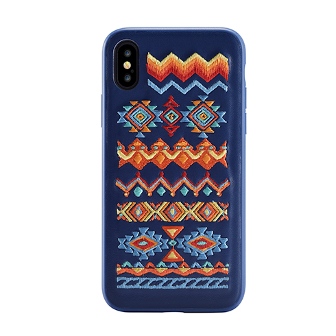 Devia Flower Embroidery Case tok iPhone X/XS számára, bohemian