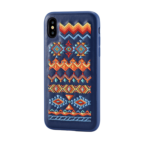 Devia Flower Embroidery Case tok iPhone X/XS számára, bohemian