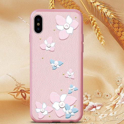 Devia Flower Embroidery Case tok iPhone X/XS számára