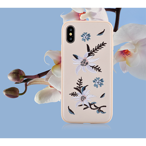 Devia Flower Embroidery Case tok iPhone X/XS számára