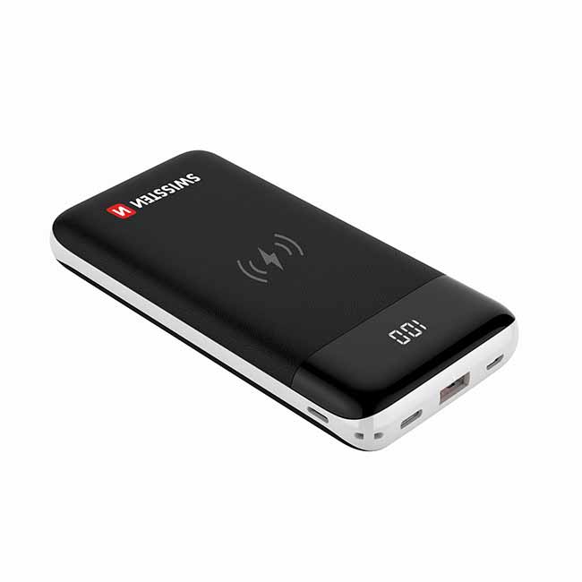 Powerbank Swissten All-In-One 10.000 mAh, fekete