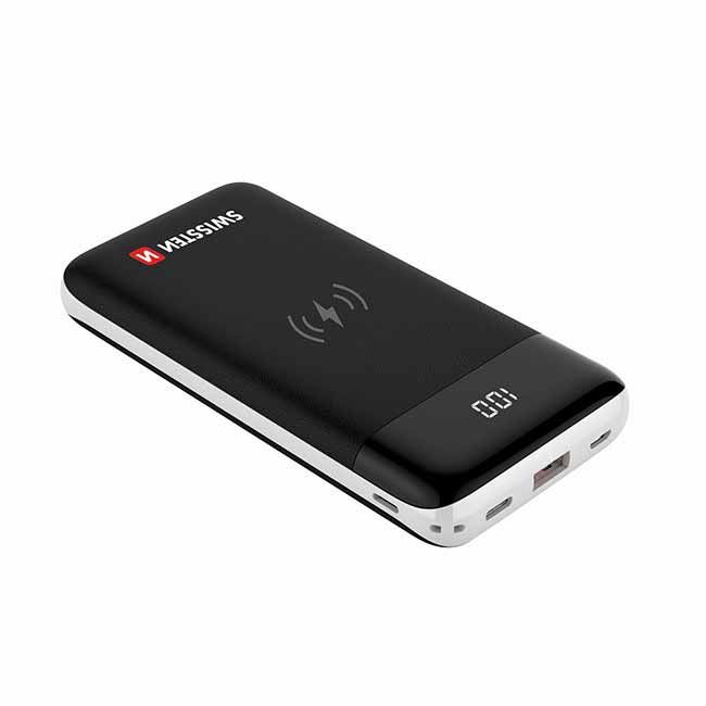 Powerbank Swissten All-In-One 10.000 mAh, fekete Powerbank Swissten All-In-One 10.000 mAh, fekete
