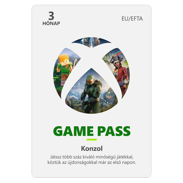 Xbox Game Pass 3 havi előfizetés