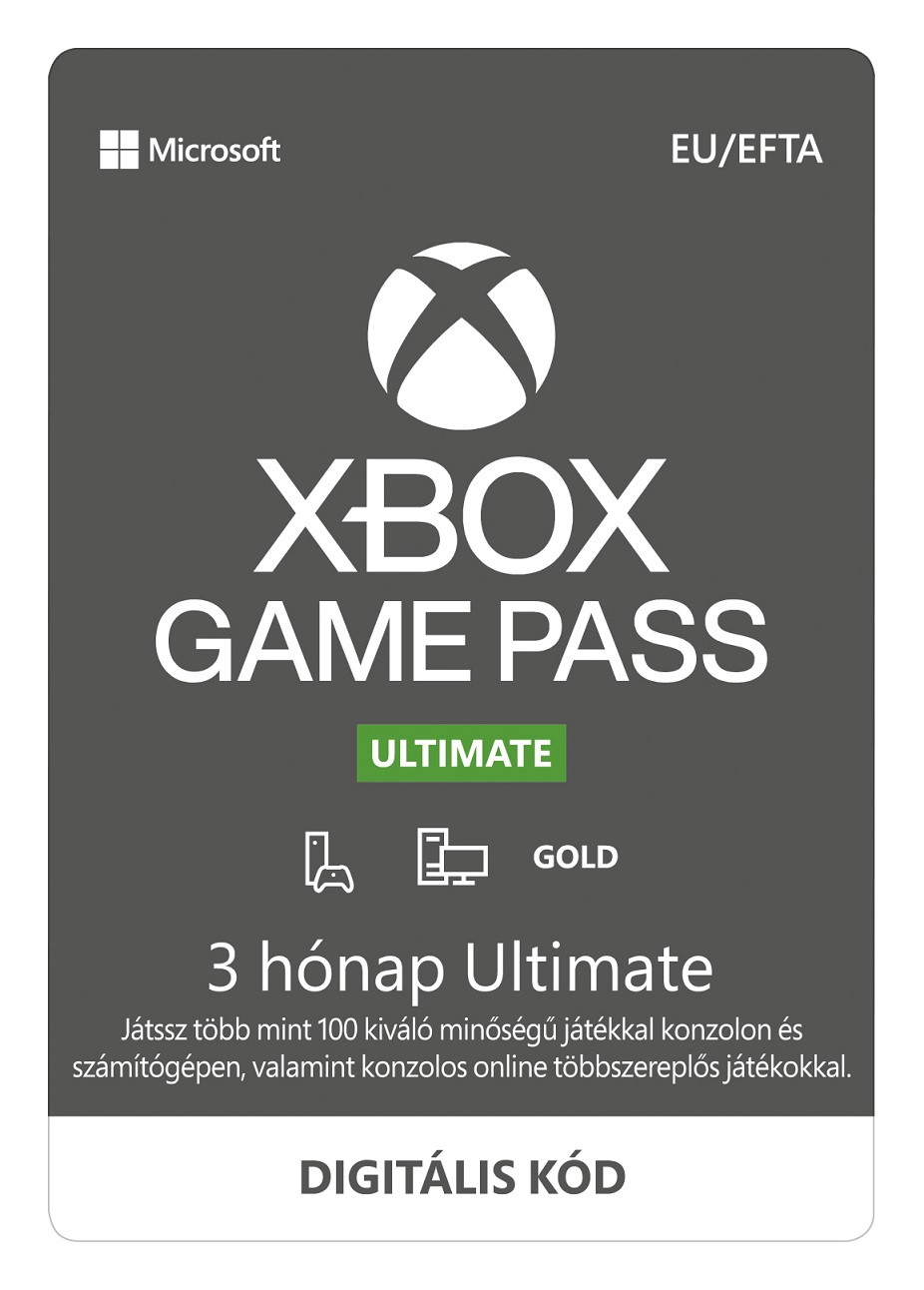 Xbox Ultimate Game Pass 3 havi előfizetés