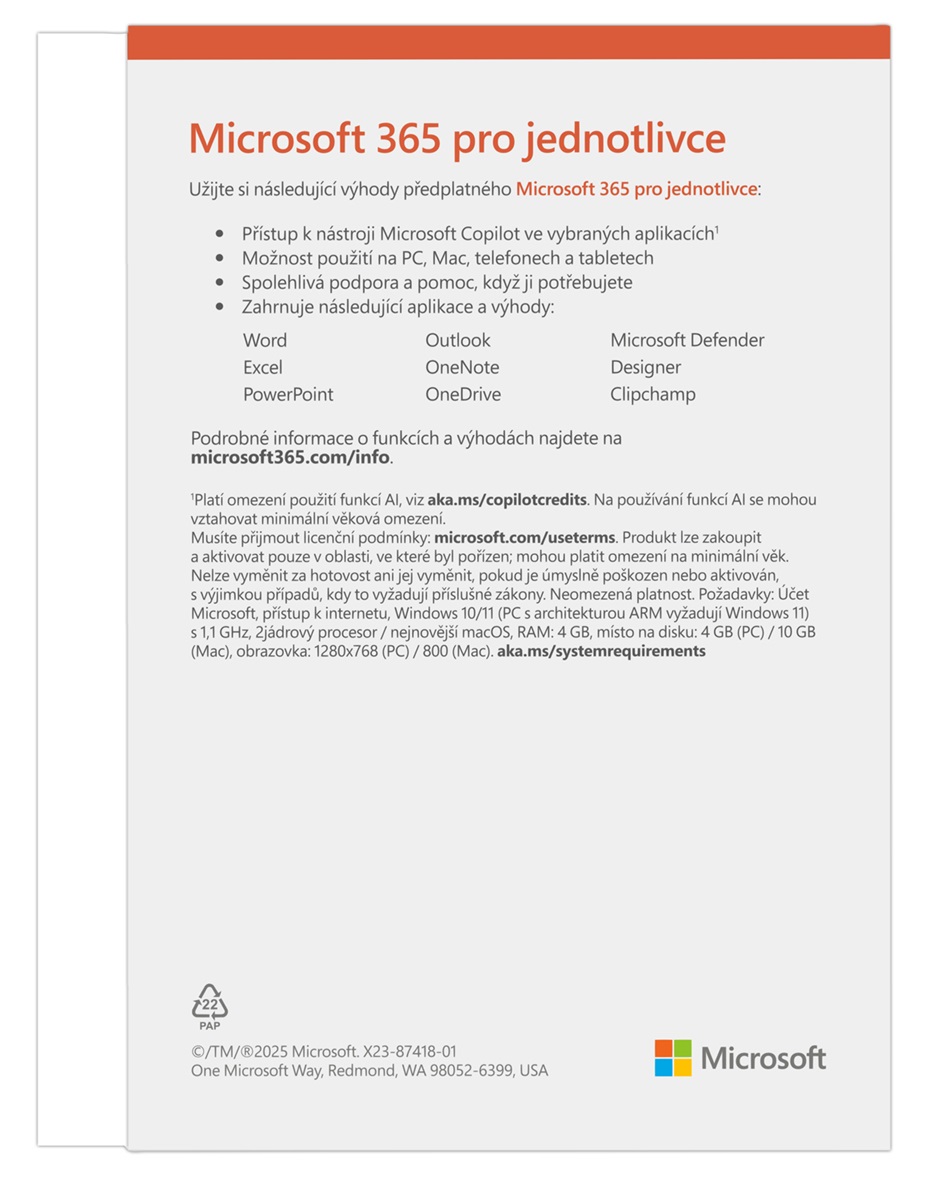 Microsoft 365 egyének számára - 12 hónap