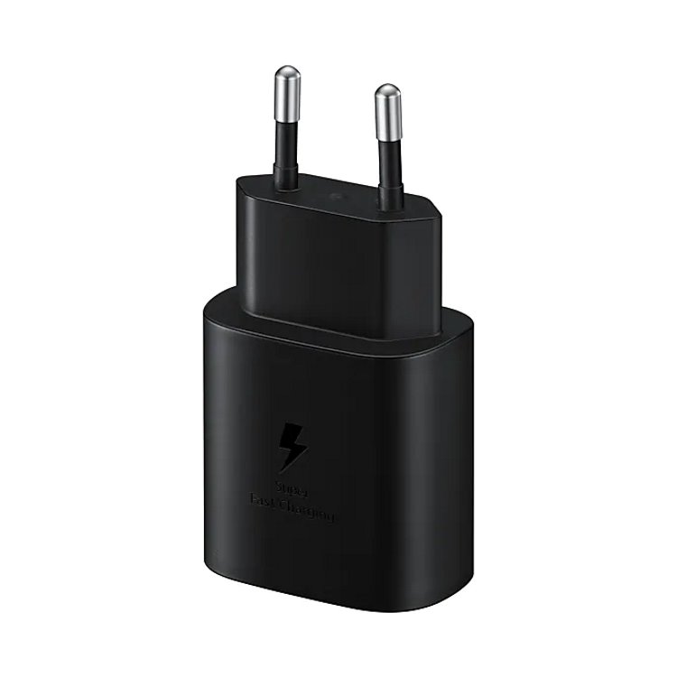 Samsung 25W Gyorstöltő USB-C kábellel, Fekete Samsung 25W Gyorstöltő USB-C kábellel, Fekete