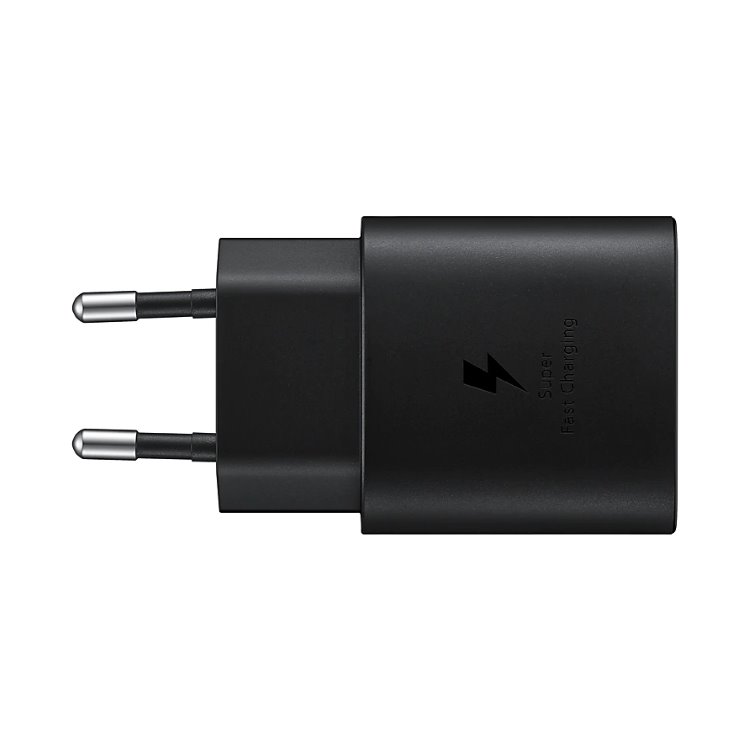 Samsung 25W Gyorstöltő USB-C kábellel, Fekete Samsung 25W Gyorstöltő USB-C kábellel, Fekete