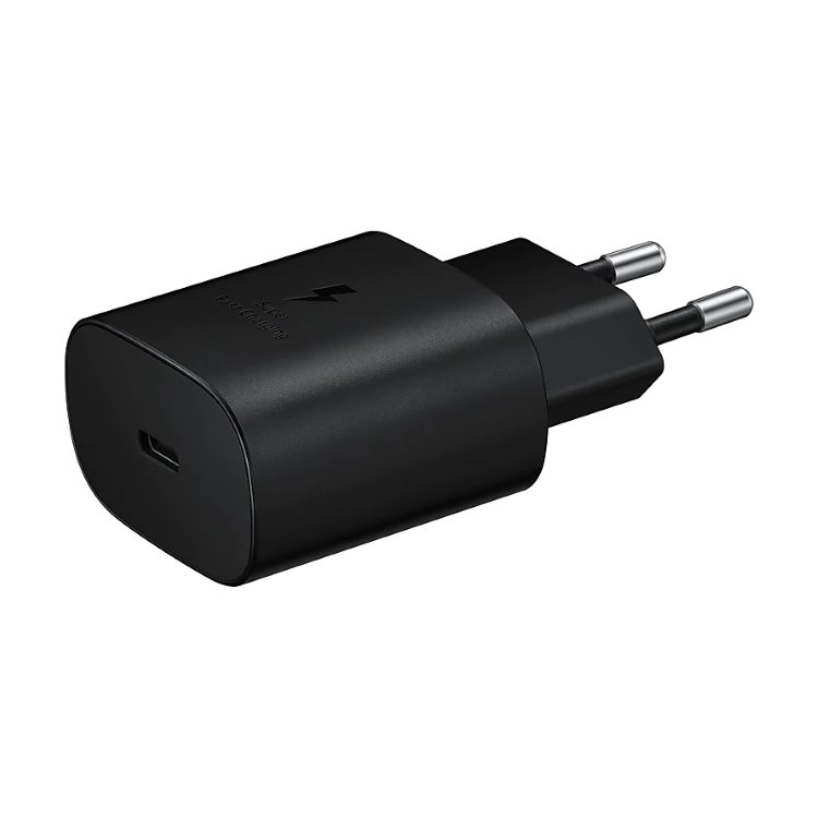 Samsung 25W Gyorstöltő USB-C kábellel, Fekete Samsung 25W Gyorstöltő USB-C kábellel, Fekete