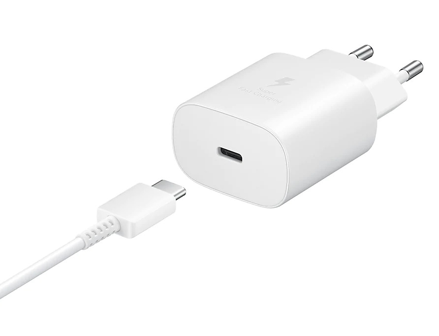 Samsung 25W Gyorstöltő USB-C kábellel, fehér