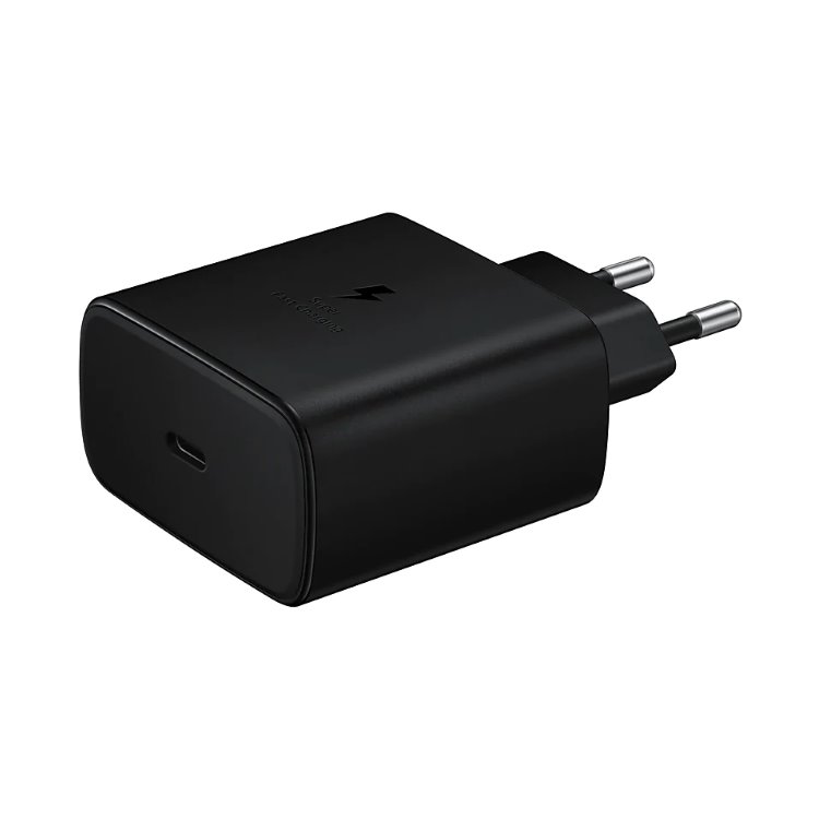 Gyorstöltő Samsung 45W USB-C kábellel, black