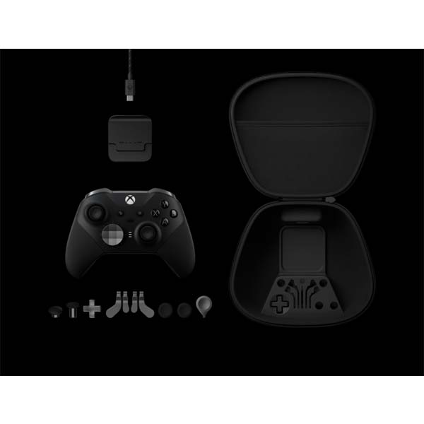 Microsoft Xbox Elite Vezeték nélküli Kontroller Series 2 vezérlő, Fekete