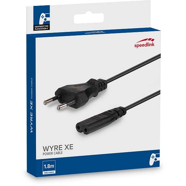 Tápkábel Speedlink Wyre XE for PS4, fekete