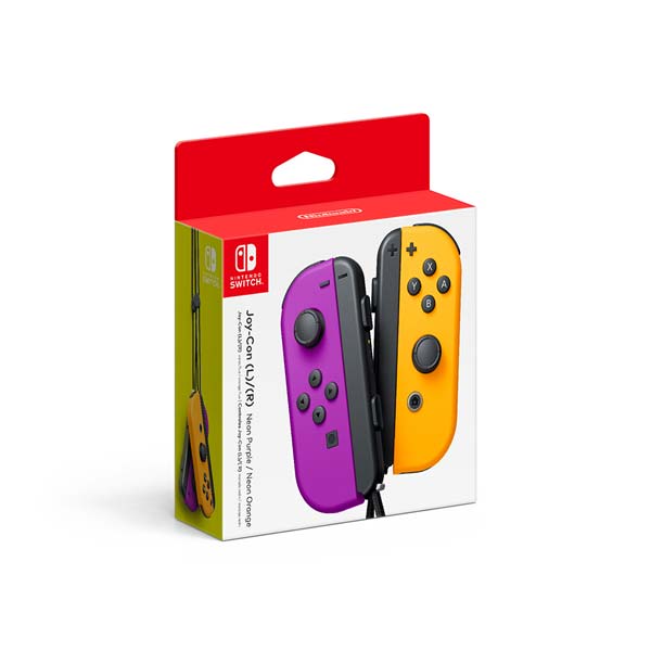 Nintendo Joy-Con Pair vezérlők, neon lila / neon narancs