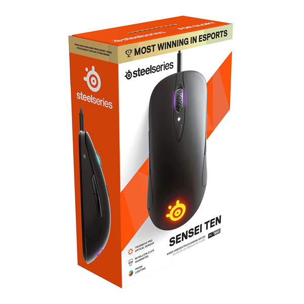 Gamer egér SteelSeries Sensei Ten, Fekete Gamer egér SteelSeries Sensei Ten, Fekete