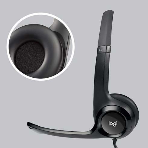 Logitech H390 - USB stereo headset - fekete Logitech H390 - USB stereo headset - fekete