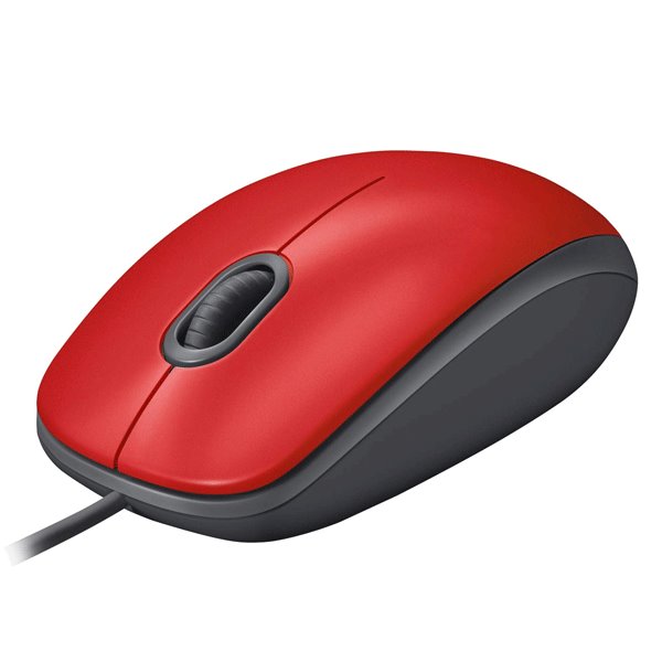 Irodai egér Logitech M110 Silent, piros