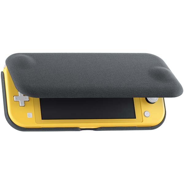 Nintendo Switch Lite preklápacie Tok és védőfólia, szürke Nintendo Switch Lite preklápacie Tok és védőfólia, szürke