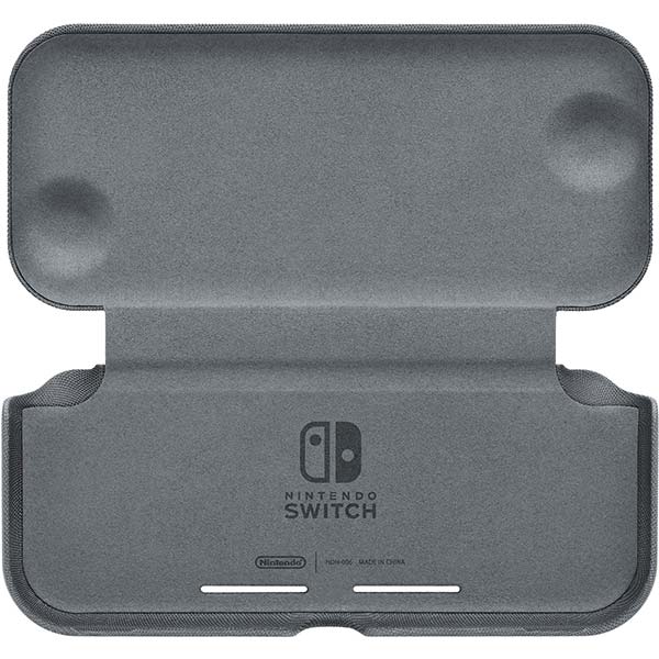 Nintendo Switch Lite preklápacie Tok és védőfólia, szürke Nintendo Switch Lite preklápacie Tok és védőfólia, szürke