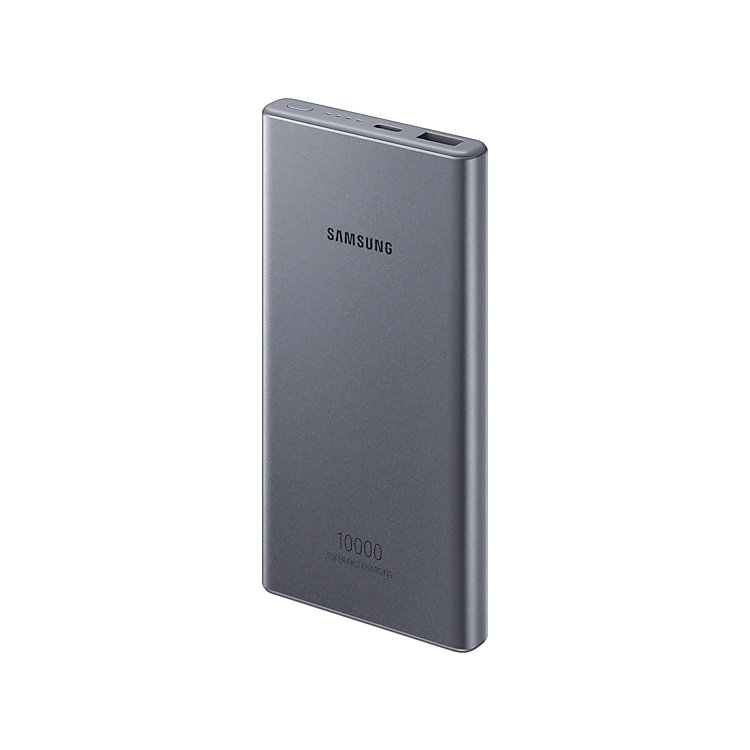 PowerBank Samsung 10000 mAh hordozható áramforrás (25W), szürke PowerBank Samsung 10000 mAh hordozható áramforrás (25W), szürke